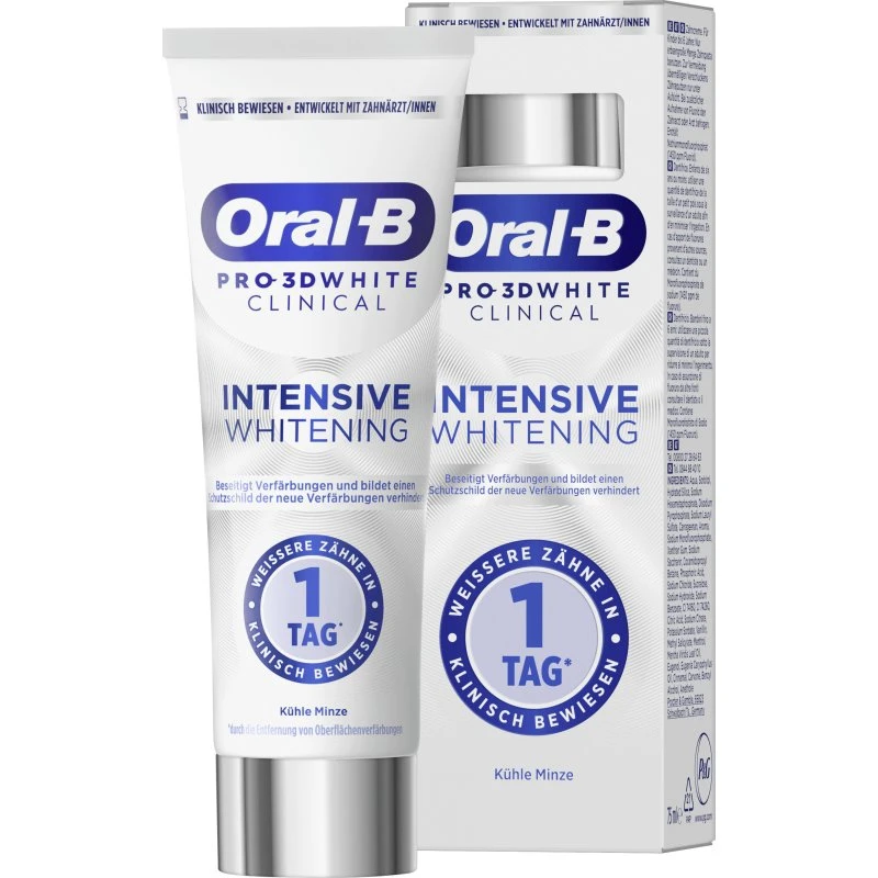 Oral-B 3D White Clinical Zahnpasta Kühle Minze 75 ml