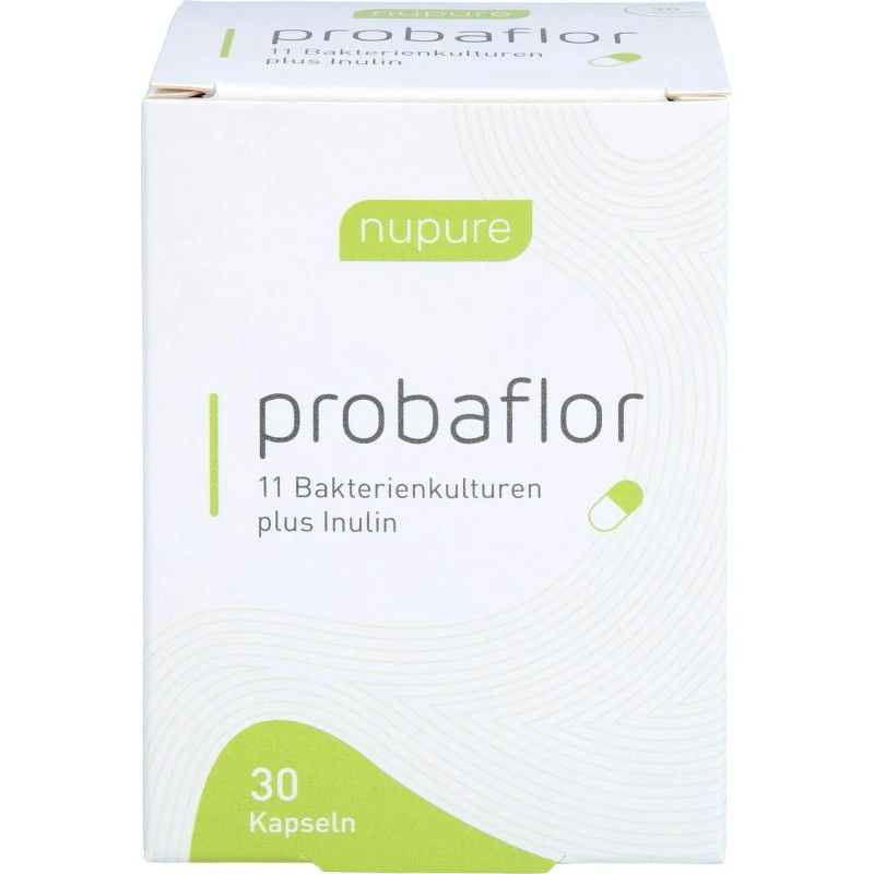 Nupure probaflor Probiotika 11 Stämme + Inulin, 30 Kapseln