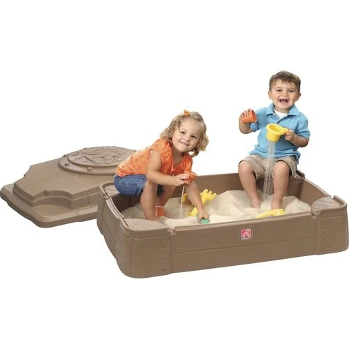 Step2 Play & Store Sandkasten 107 x 71 x 28 cm braun