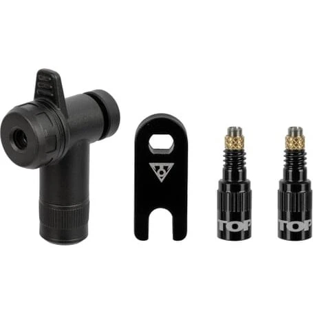 Topeak TurboFlow Valve Combo RapidHead Schwarz