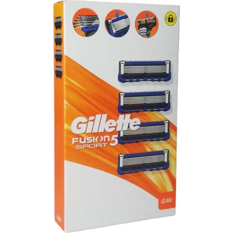 Gillette Fusion Sport 5-Klingen-Refill-Pack (4 Stück)