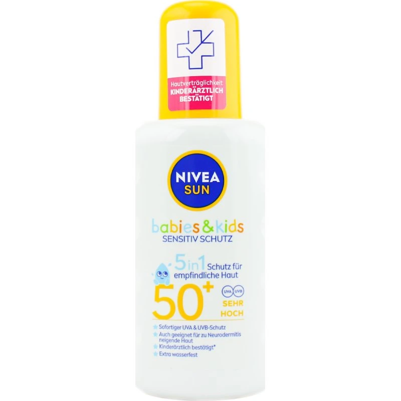 NIVEA SUN Babies & Kids Sensitiv Schutz Sonnenspray LSF 50+ 200 ml