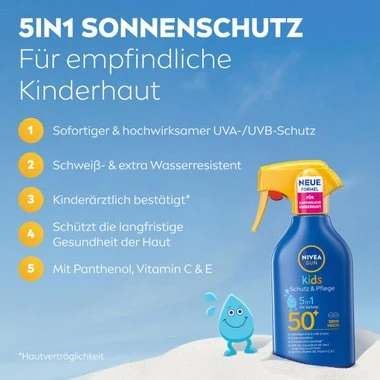 NIVEA SUN Kids Schutz & Pflege 5 in 1 LSF50+ 200ml