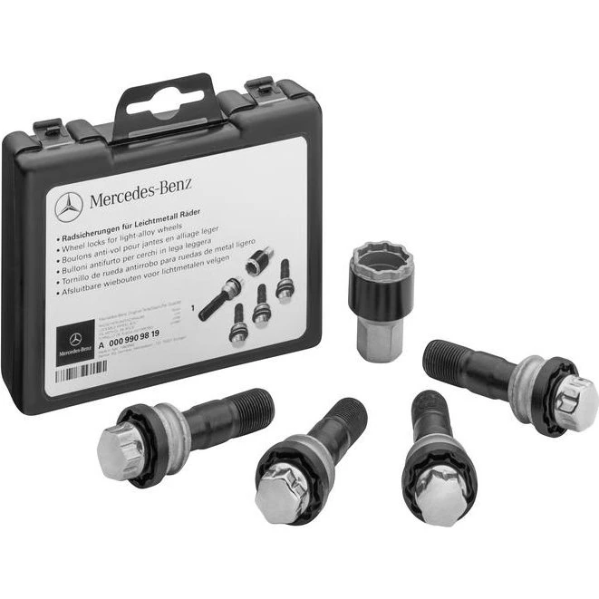 Mercedes-Benz Radsicherungssatz M15 x 1,25 x 44, silber
