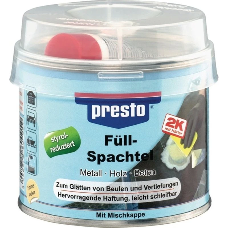PRESTO 2K-Füllspachtel ocker, 250 g