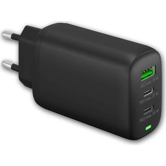 Goobay 61760 USB-C PD 3-fach Ladegerät 65 W schwarz