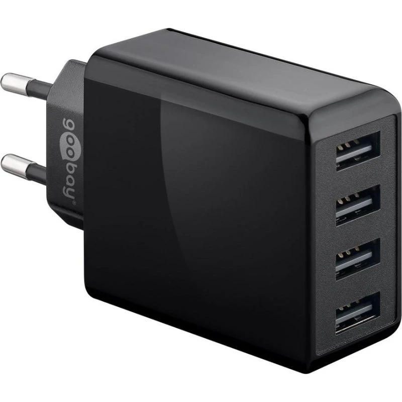 PowerHub 4-fach USB-Ladegerät 30W schwarz