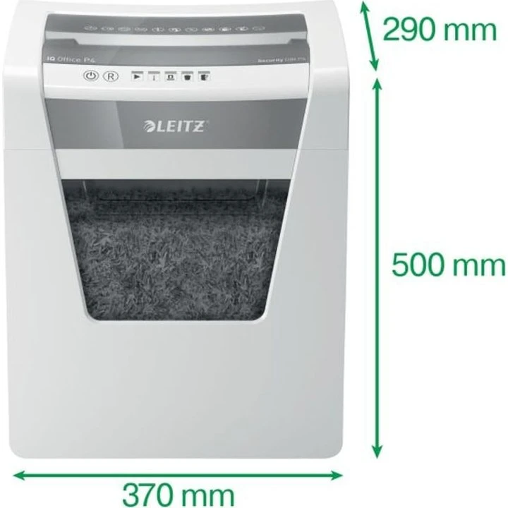 Leitz IQ Office Aktenvernichter P4, 15 Blatt, weiß