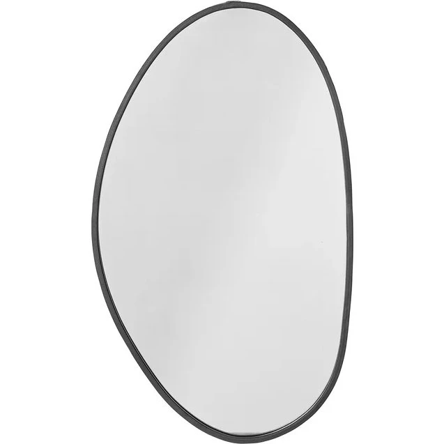 Bloomingville Wandspiegel Faun 70 cm schwarz Eisen