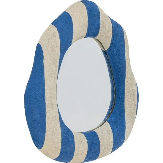 Bloomingville Travis verspiegelt blau, 39,5 x 38,5 cm