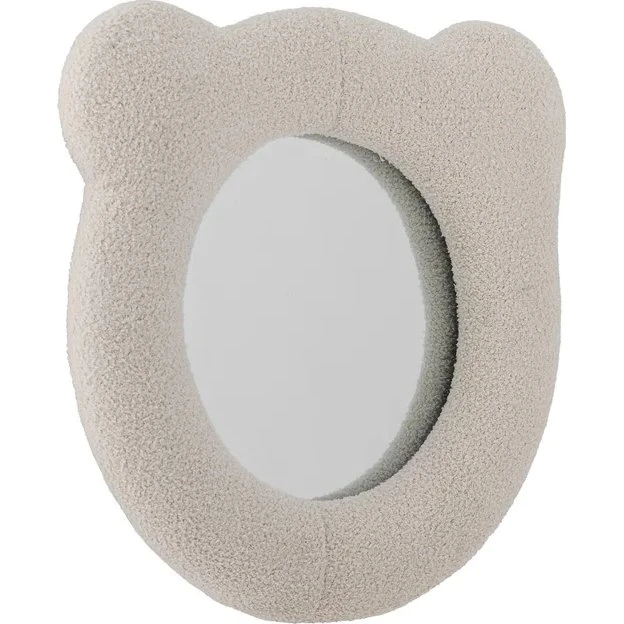 Bloomingville Baily Mini-Wandspiegel Weiß, D33 x H4 cm