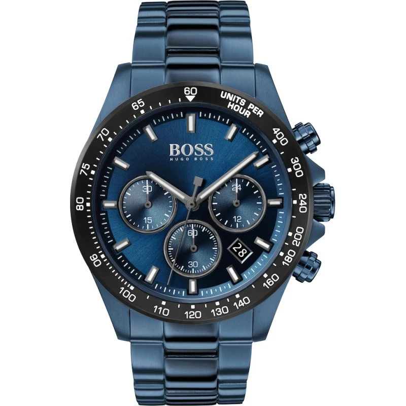 Hugo Boss Hero Sport 1513758 Blau Chronograph Edelstahl