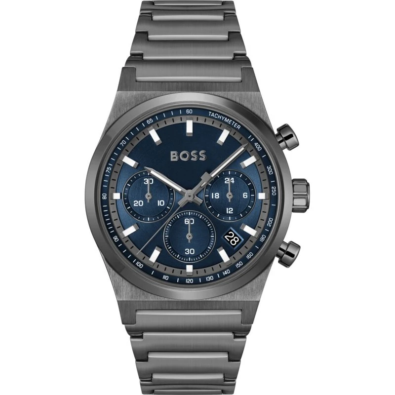 BOSS Herrenuhr Candor Chronograph Blau 1514223