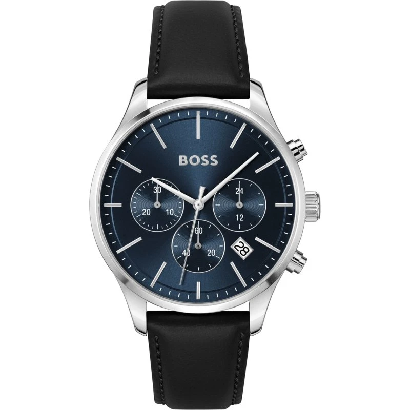 HUGO BOSS HERREN AVERY CHRONO UHR BLAU HB1514156