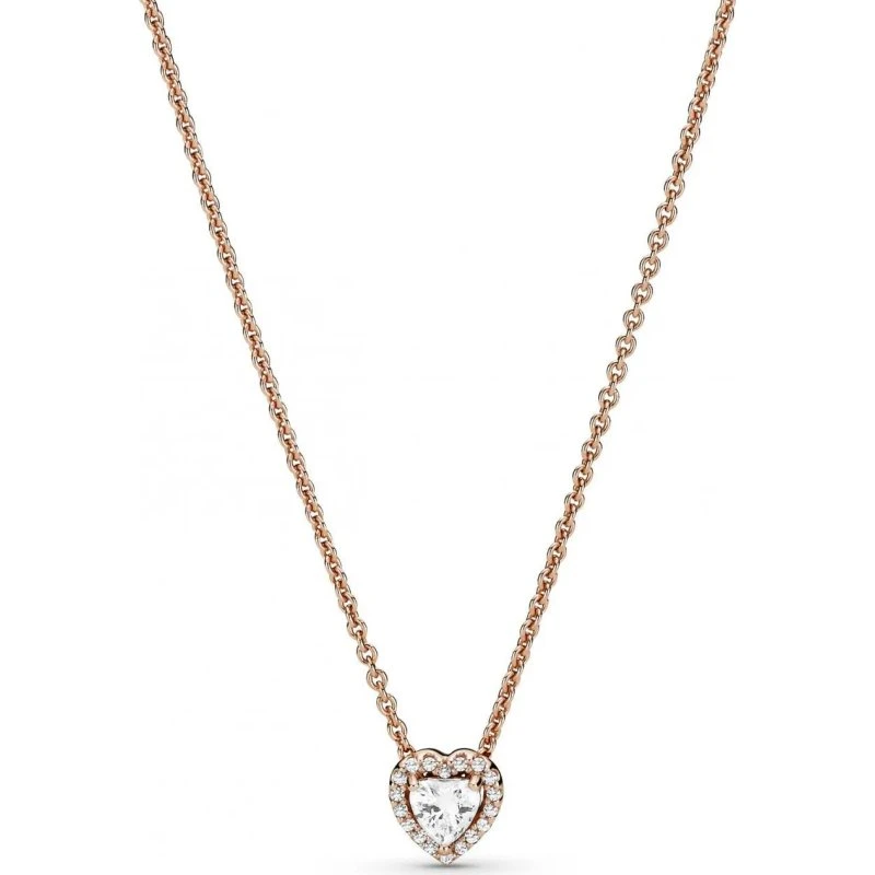 PANDORA Rose Halskette Funkelndes Herz 388425C01