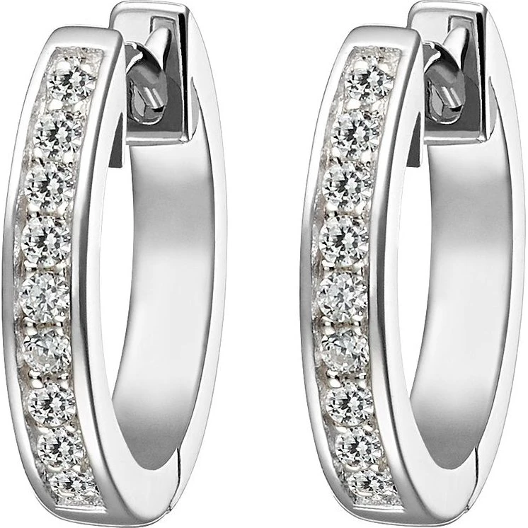 JETTE Endless Creolen 925 Silber rhodiniert