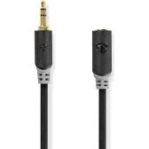 Nedis AUDIO-Verlängerungskabel 3,5 mm, 3 m, anthrazit