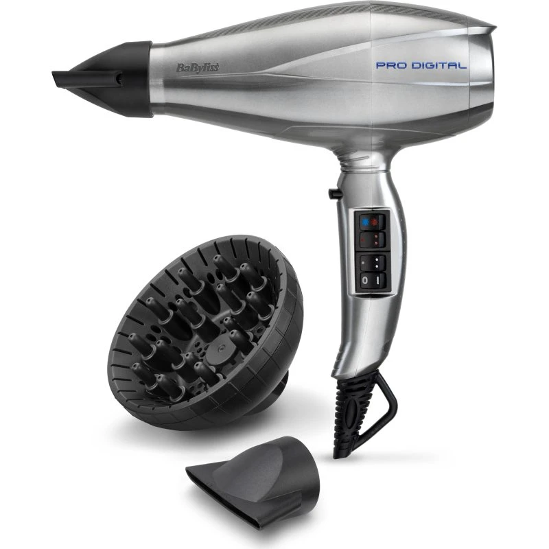 BaByliss Pro Digital Grau/Silber 2200 W