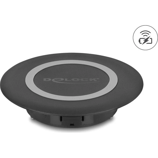 Delock 66284 Wireless Charger 15 W Tischeinbau schwarz