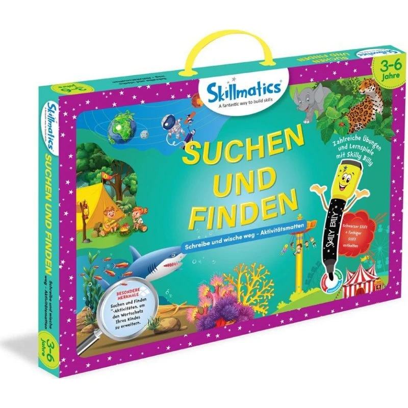 Skillmatics Suchen und Finden - Wipe-Clean-Lernspiel für Kinder