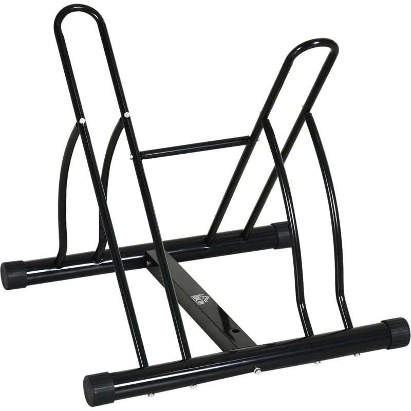 HOMCOM Fahrradständer 60 x 54 x 57 cm, schwarz, Metall