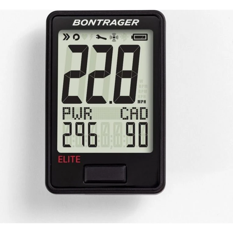 Bontrager Ridetime Elite Fahrradcomputer kabellos schwarz