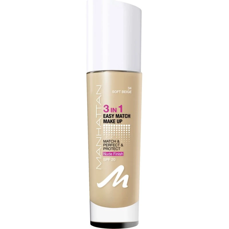 Manhattan 3in1 Easy Match Make-up Fb.34 Soft Beige