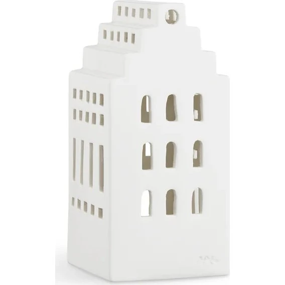 Kähler Urbania Manor Teelichthalter weiß, 17 cm