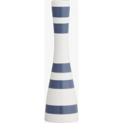 Kähler Design Omaggio Kerzenhalter Stahlblau H24 cm