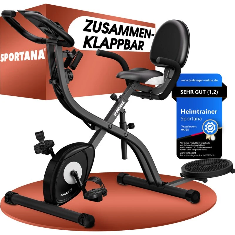Eagle 4 Heimtrainer Fahrrad mit 16 Widerstandsstufen & App-Integration