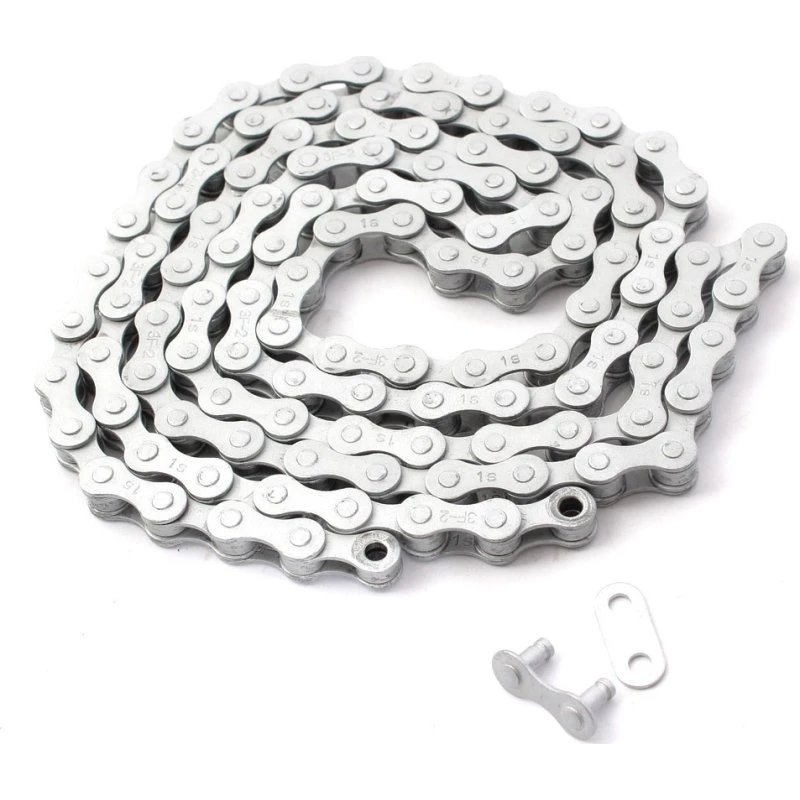 M-Wave Singlespeed-Kette 1/2x1/8 112 Glieder Edelstahl ANTI RUST