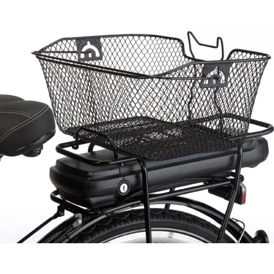 FISCHER Gepäckträgerkorb schwarz 425x200x300 mm