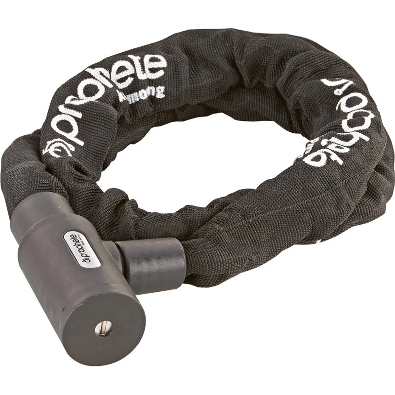 PROPHETE Kettenschloss 120 cm schwarz mit LED-Schlüssel