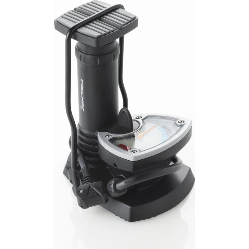 Fischer Standfußpumpe mit Manometer, für alle Ventile