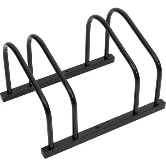 vidaXL Fahrradständer 2 Fahrräder Schwarz Stahl
