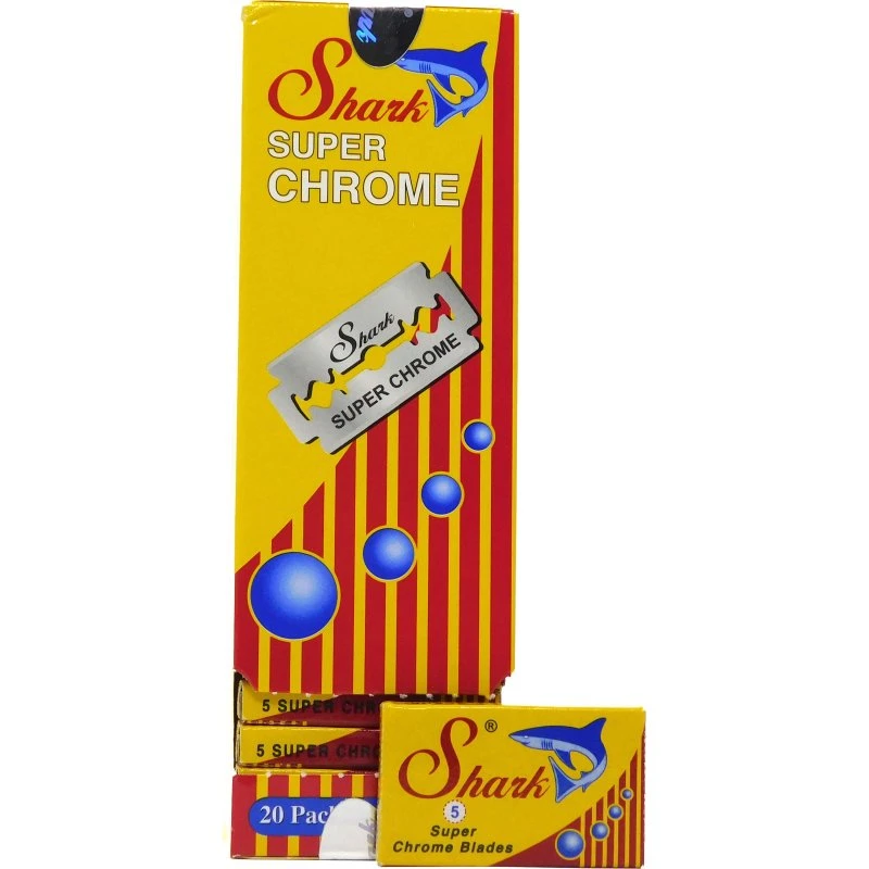 Shark Super Chrome Rasierklingen Box (100 Stück)